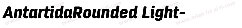AntartidaRounded Light字体转换